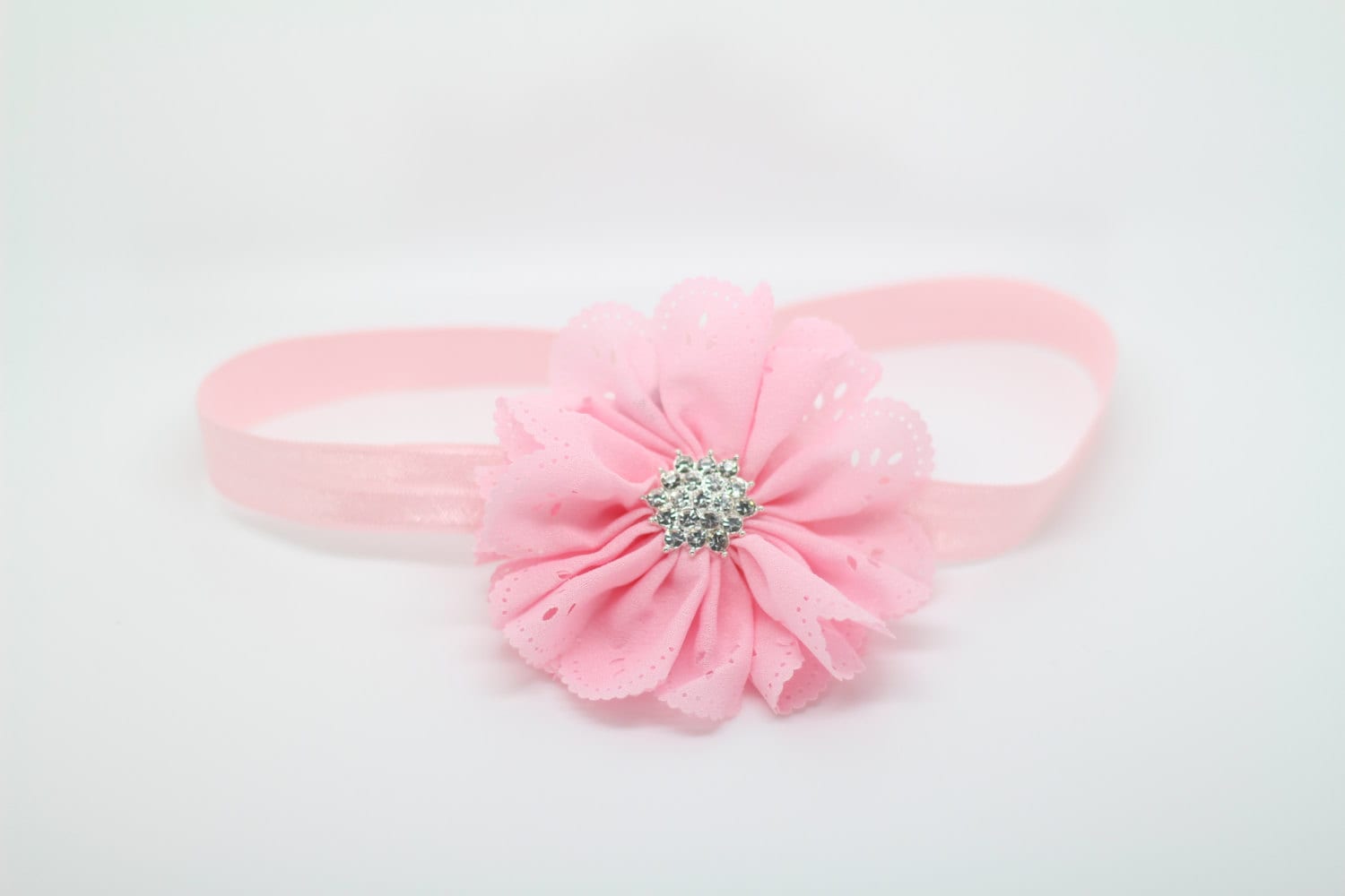 Pink Headband pink Flower Girl Headband pink baby Headband Etsy
