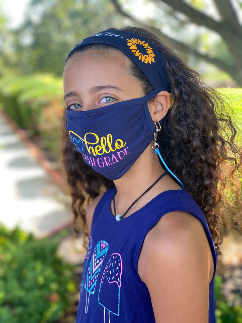 School Mask Mask for Kids Mask for School Personalized Etsy