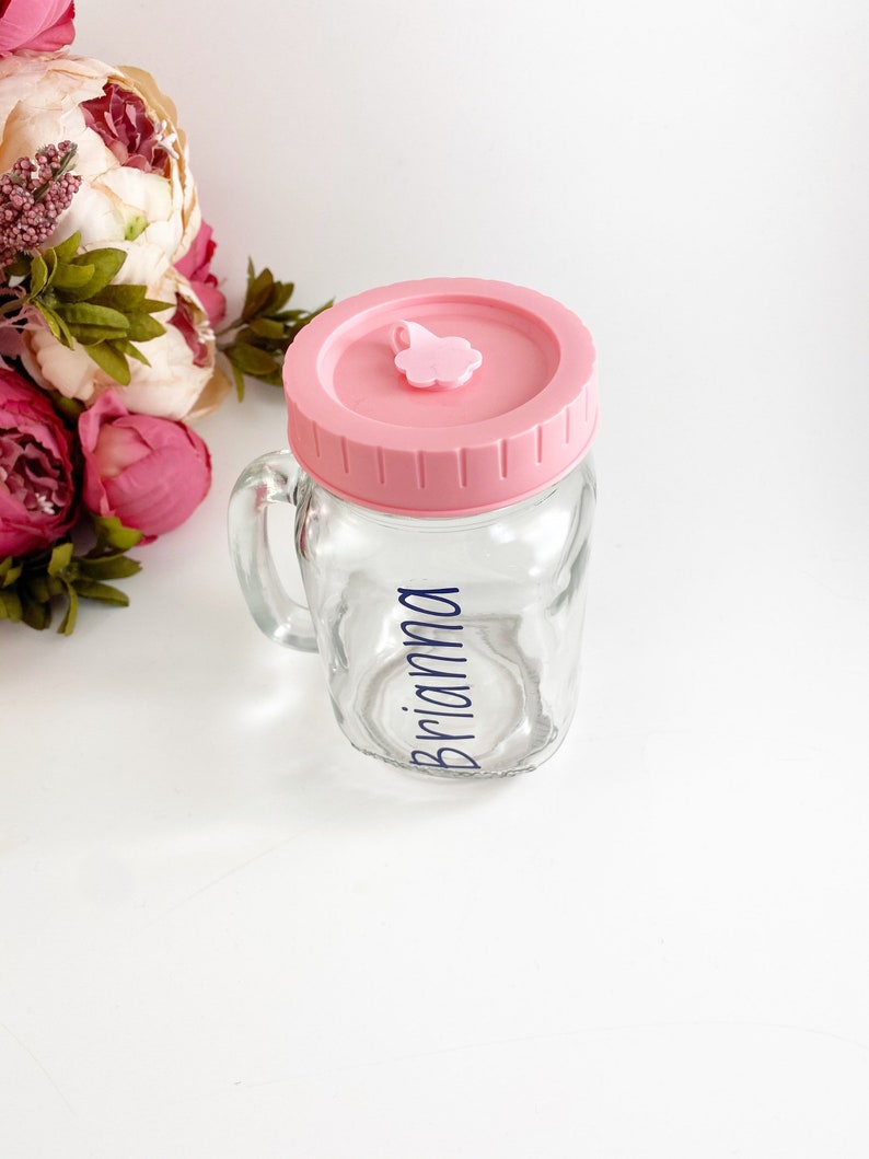 Personalized Mason Jar With Lid and Straw Personalized Mason Etsy