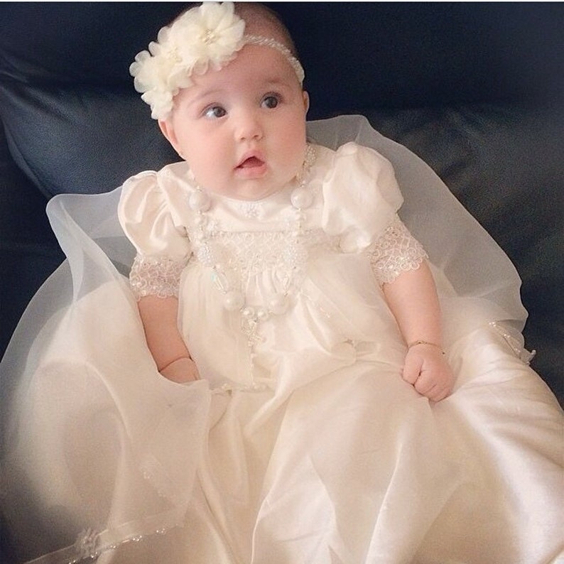 Ivory Baptism Headband Ivory Headband Baptism Headband Etsy