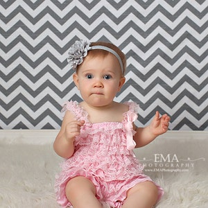 Gray Headband, Gray Flower Girl Headband, Grey headband, Gray Birthday Headband, Gray hair clip, Gray Flower headband,gray birthday headband
