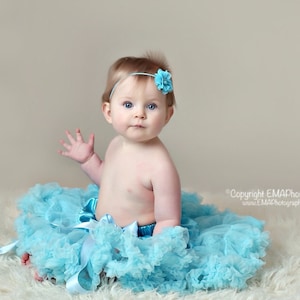 Aqua Headband, Blue Headband, Blue Infant Headband,Blue Flower Headband, Blue Flower Girl Headband, Aqua Clip,baby blue headband