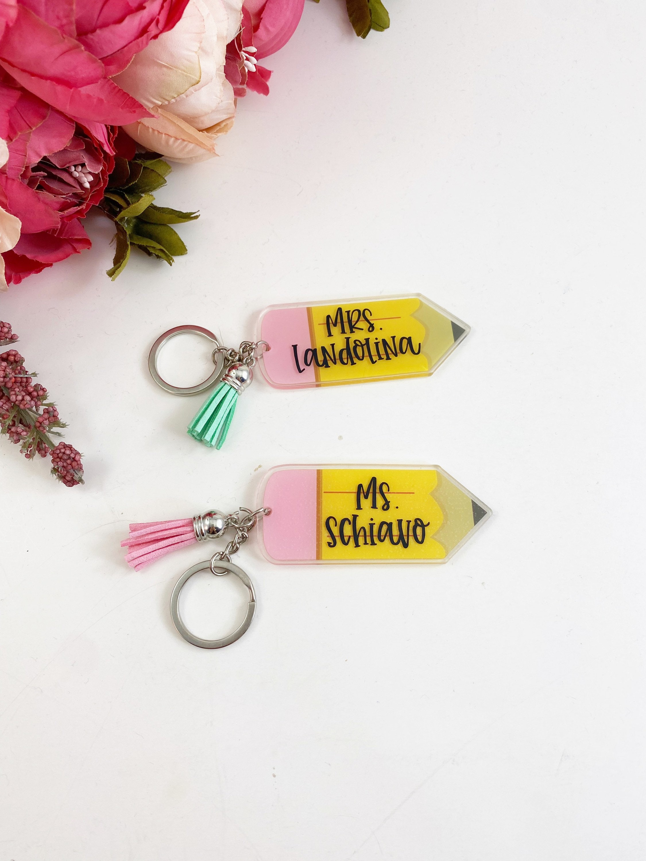 Personalized teacher gifts, personalized teacher keychain,…