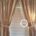 Pink & Gold Sparkle Sequin Garland Curtain with Lace - Nursery Decor, Curtain, Crib Garland, Window Treatment 