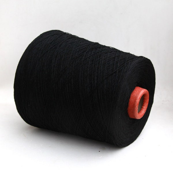 Cone de fils de lin/soie tussah, fil dentelle pour tricot, tissage et crochet, par 100 g