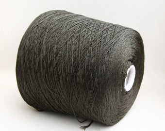 100% mulberry silk yarn on cone, light fingering / sock weight italian silk yarn for knitting, weaving and crochet, per 100g