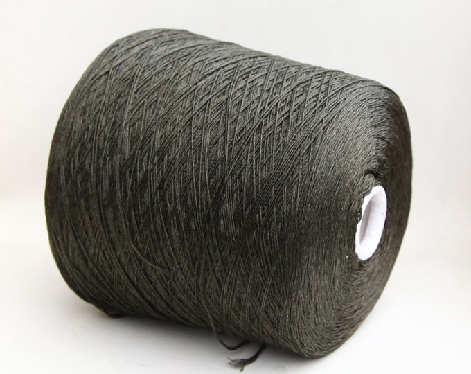 100% mulberry silk yarn on cone, light fingering / sock weight italian silk yarn for knitting, weaving and crochet, per 100g