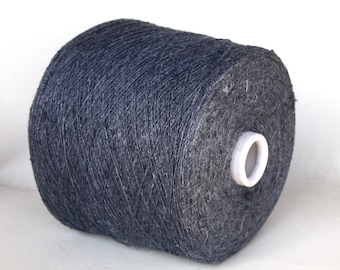 Cone de fils de lin/soie tussah, fil dentelle pour tricot, tissage et crochet, par 100 g