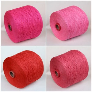 Hilo de seda 100 % bourette en cono, seda noil italiana, hilo de seda con grosor de encaje para tejer, tejer a máquina y crochet, por 100 g