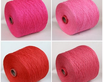 100% bourette silk yarn on cone, italian noil silk, lace weight silk yarn for knitting, weaving and crochet, per 100g