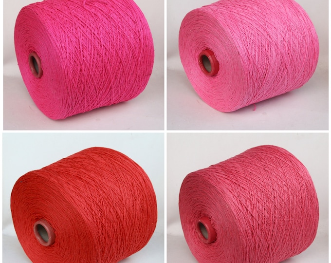 450g cone of 100% bourette silk yarn on cone, italian noil silk, lace weight silk yarn for knitting, weaving and crochet