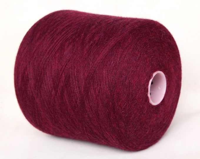 100% suri alpaca yarn on cone, lace weight yarn for knitting, weaving and crochet, per 100g