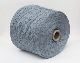 Cashmere / silk / wool merino yarn on cone, soft tweed yarn, light fingering / sock weight yarn for knitting, weaving and crochet, per 100g
