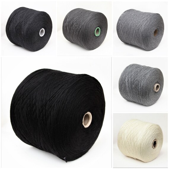 100% wool merino yarn on cone, fingering / sock weight yarn for knitting, weaving and crochet, per 100g