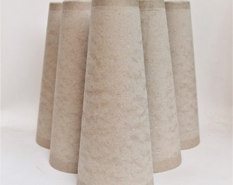 Cardboard cones lot of 10 pcs, yarn cones for winding, thick paperboard cones, craft cones, paper mache cone, tree shape