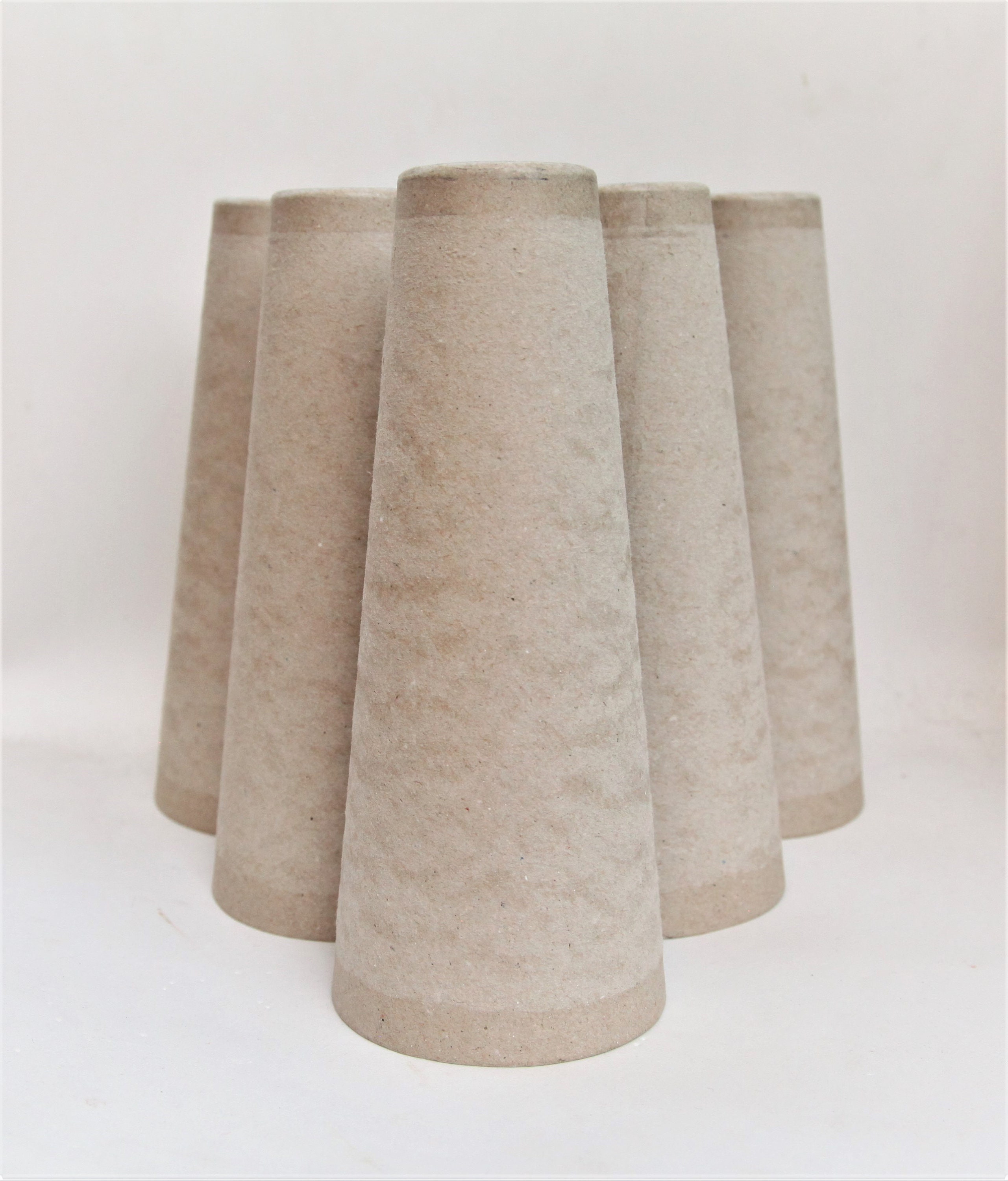 Cardboard cones lot of 10 pcs, yarn cones for winding, thick paperboard  cones, craft cones, paper mache cone, tree shape