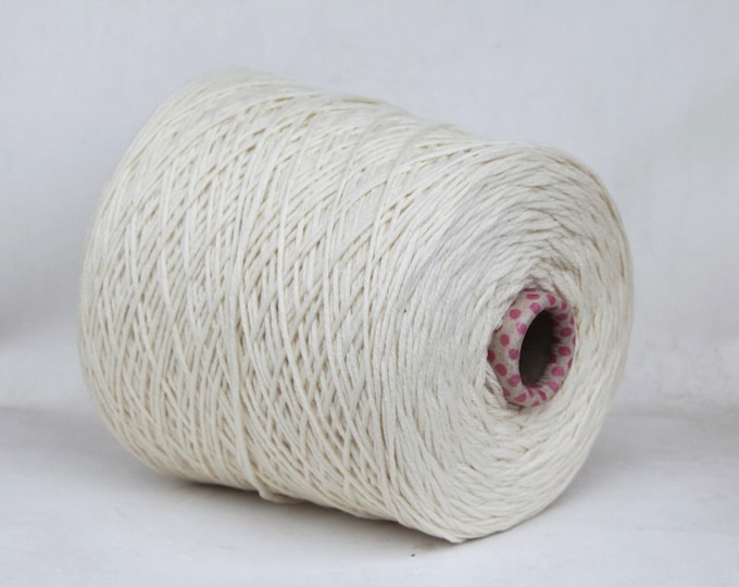 Cashmere / wool merino yarn on cone, undyed yarn, worsted / aran weight yarn for knitting, weaving and crochet, per 100g