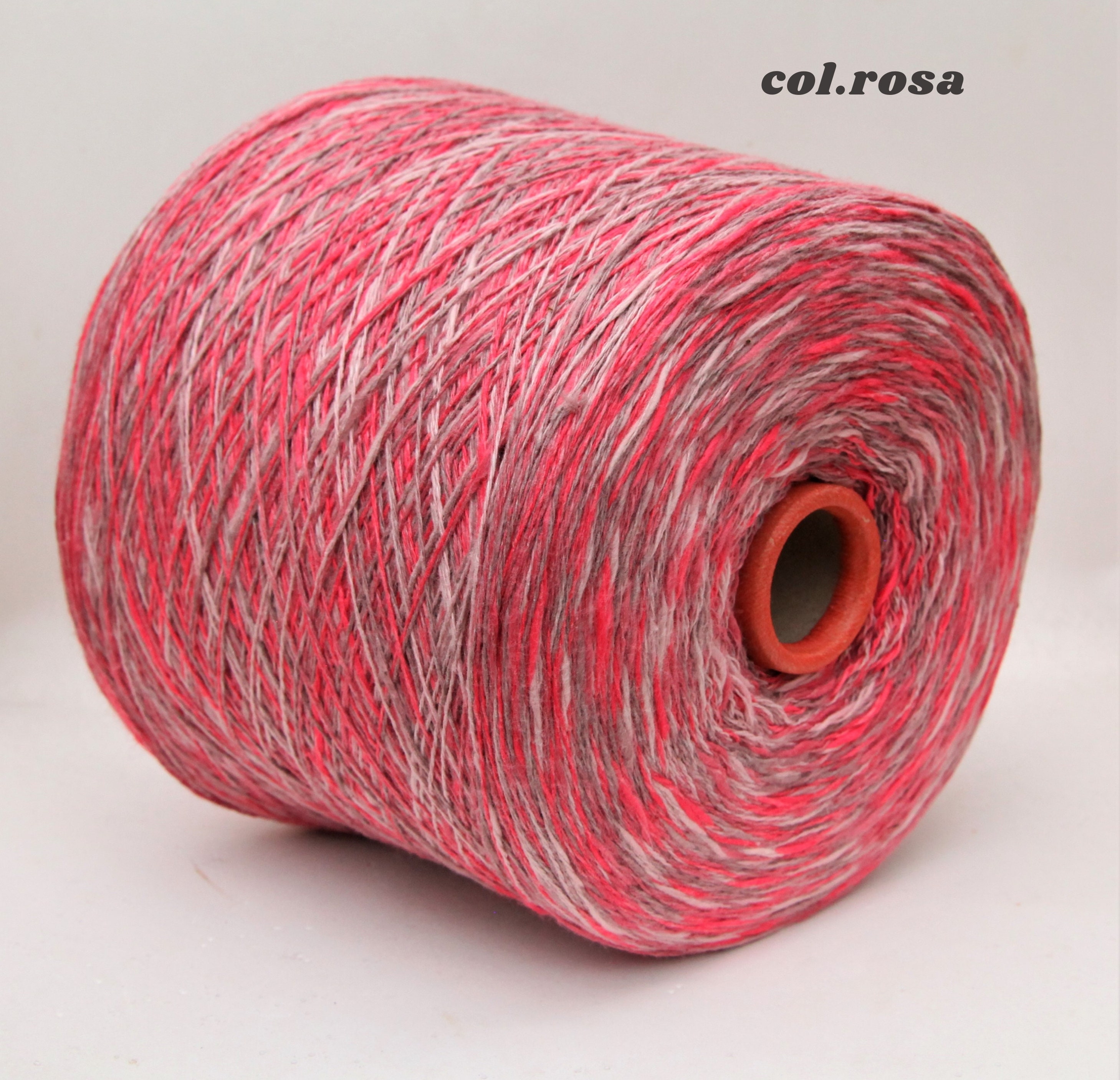 Cotton / linen yarn on cone, 900g cone, space dyed yarn for knitting