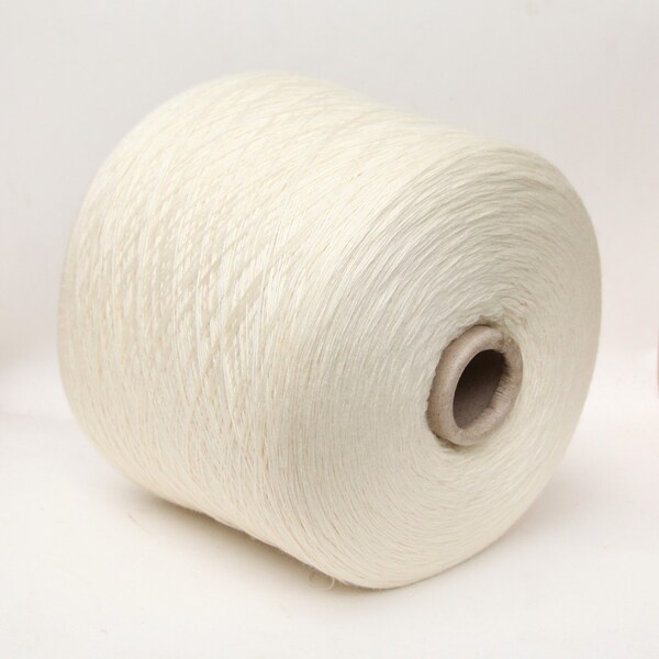 Cashmere/silk/wool merino yarn on cone, undyed lace weight yarn for knitting, weaving and crochet, per 100g