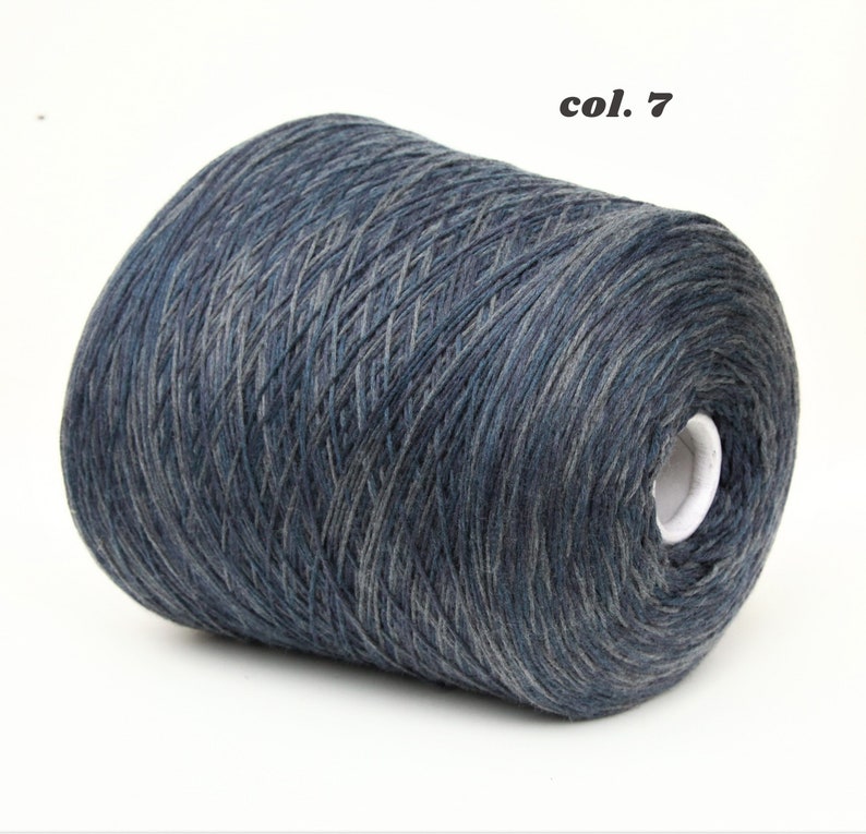 Fil de 100% laine mérinos sur cône, fil à gradient de couleur pour le tricot, tissage et crochet, vendu par 100g Col.7