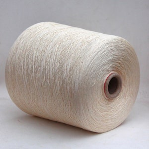 100% silk yarn on cone, undyed silk yarn, lace weight yarn for knitting, weaving and crochet, per 100g