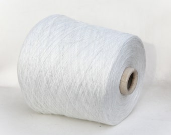 Fil de soie/coton/viscose de bambou sur cône, fil dentelle pour tricot, tissage et crochet, par 100 g