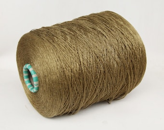100% linen yarn on cone, lace weight yarn for knitting, weaving and crochet, per 100g