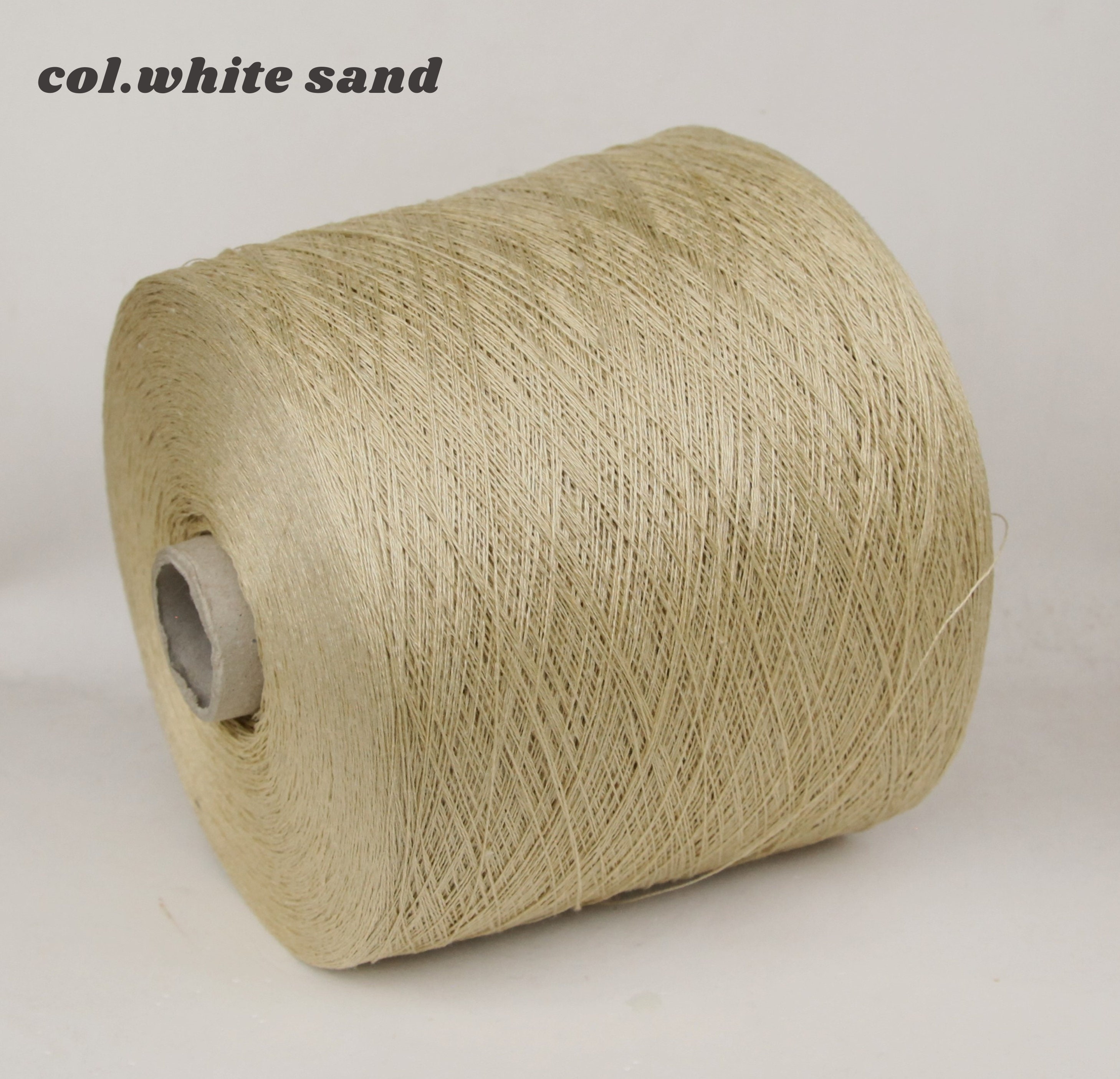 Linen Yarn Cones European 100% Flax Linen Thread For Weaving