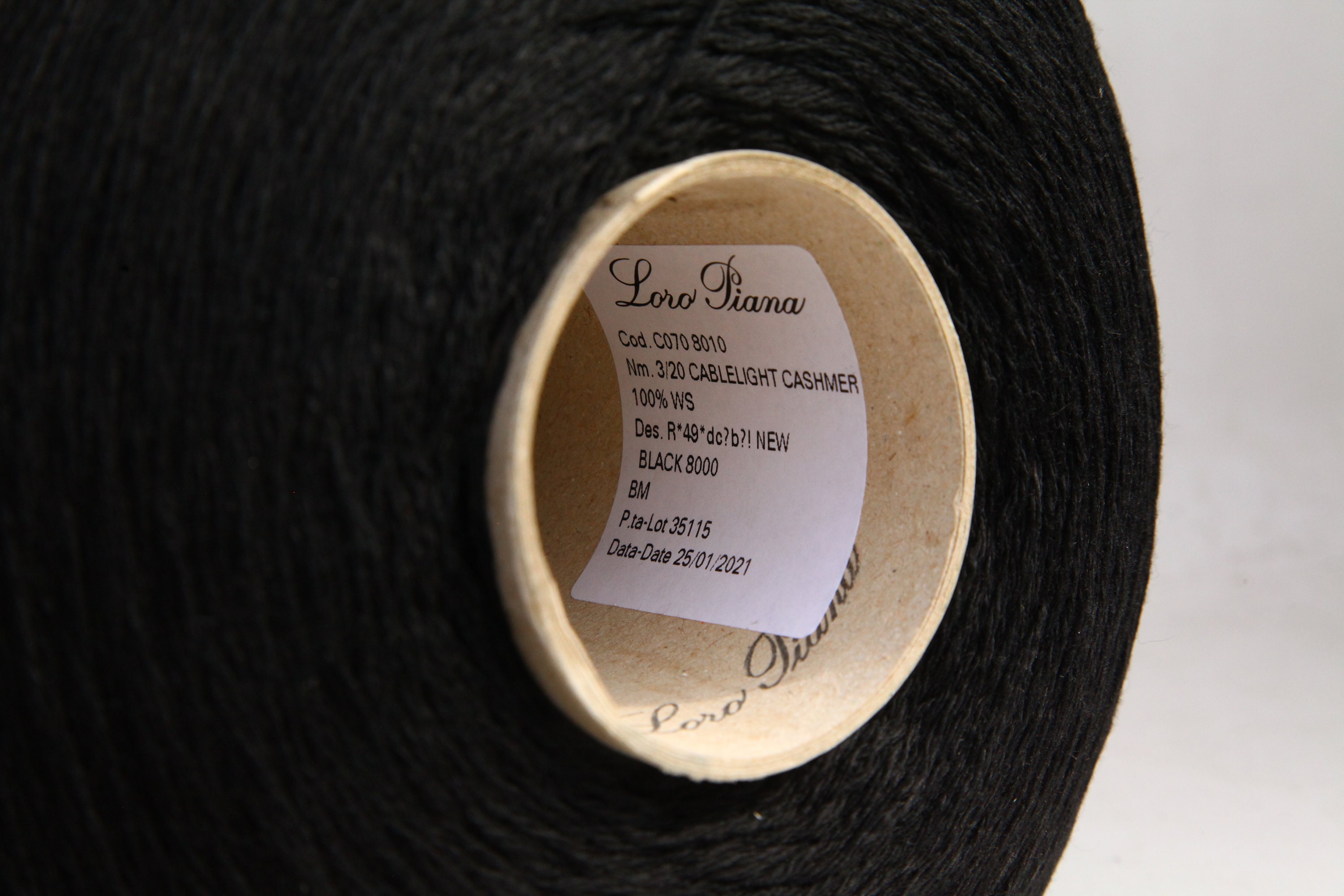 500g cone of 100 cashmere yarn on cone, pure italian cashmere yarn