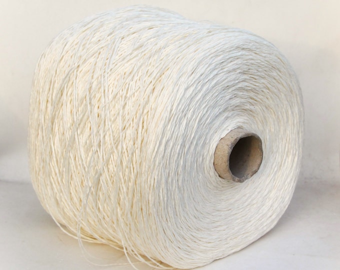 100% linen yarn on cone, italian linen yarn, sport weight yarn for knitting, weaving and crochet, per 100g