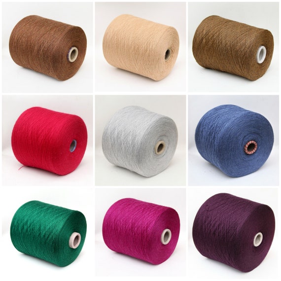 100% wool merino yarn on cone, lace weight yarn for knitting, weaving and crochet, per 100g