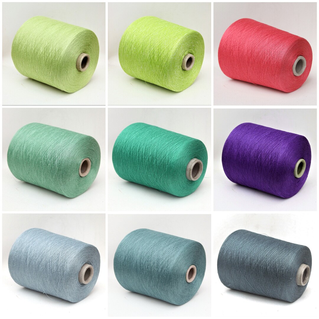 100 Linen Lace Weight Yarn on Cone Knitting Yarn Weaving Etsy Canada