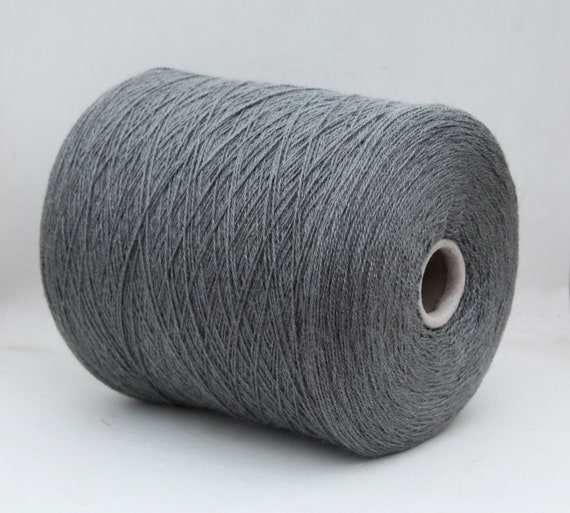 Silk / wool yarn on cone, lace weight knitting yarn, weaving yarn, crochet yarn, per 100g