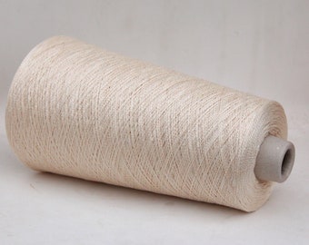 100% egyptian cotton yarn on cone, lace weight yarn for knitting, weaving and crochet, warp and weft yarn, per 100g