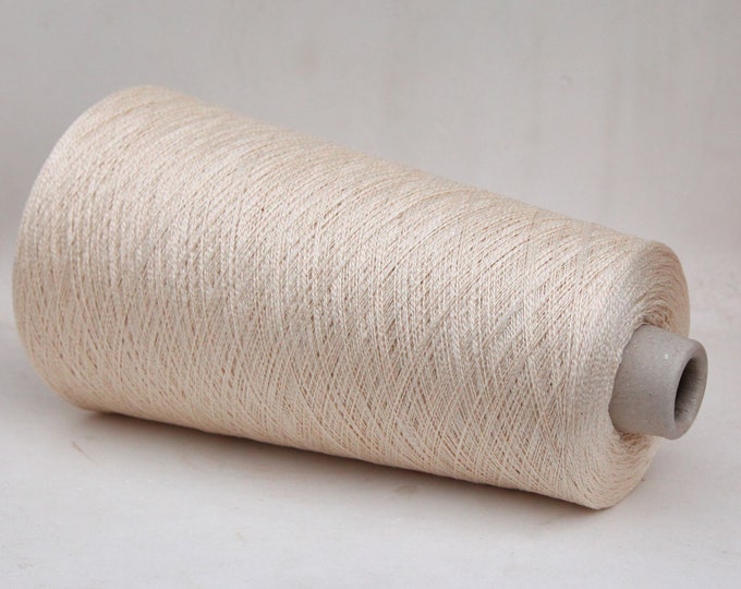 100% egyptian cotton yarn on cone, lace weight yarn for knitting, weaving and crochet, warp and weft yarn, per 100g