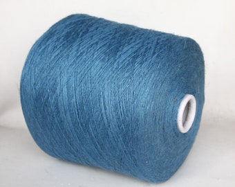 Tussah silk / linen yarn on cone, lace weight yarn for knitting, weaving and crochet, per 100g