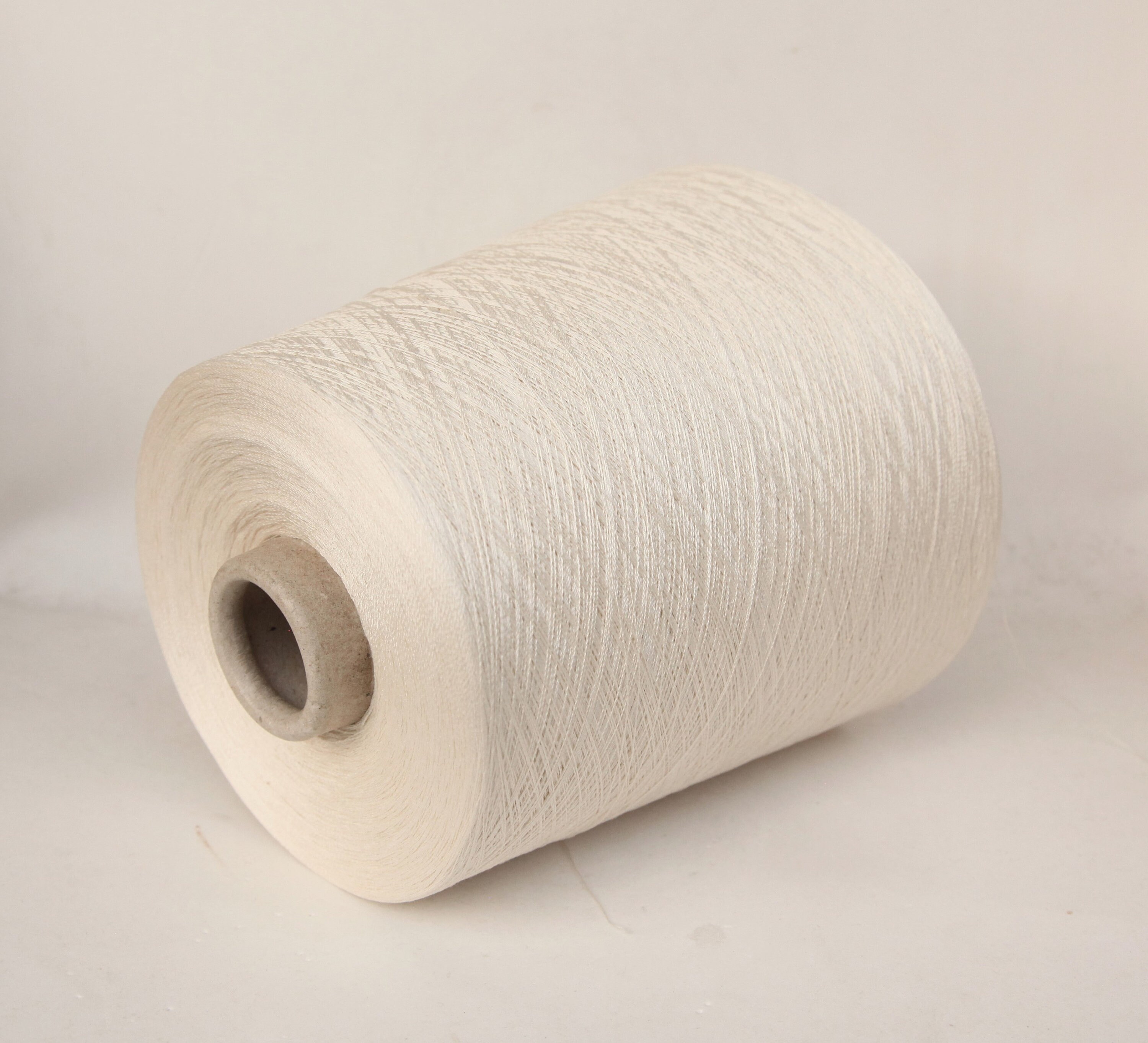 NO CRUELTY 100 mulberry silk undyed yarn on cone, lace weight yarn for