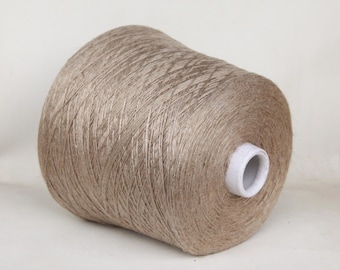 Linen / viscose yarn on cone, fingering / sock weight yarn for knitting, weaving and crochet, per 100g