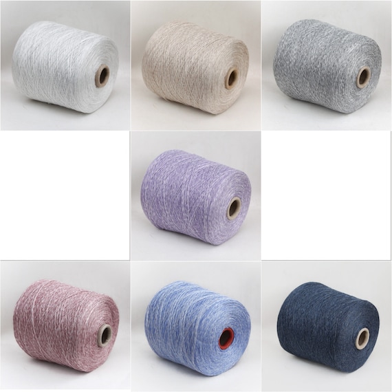 1kg cone of Silk / cotton / bamboo viscose yarn on cone, lace weight yarn for knitting, weaving and crochet