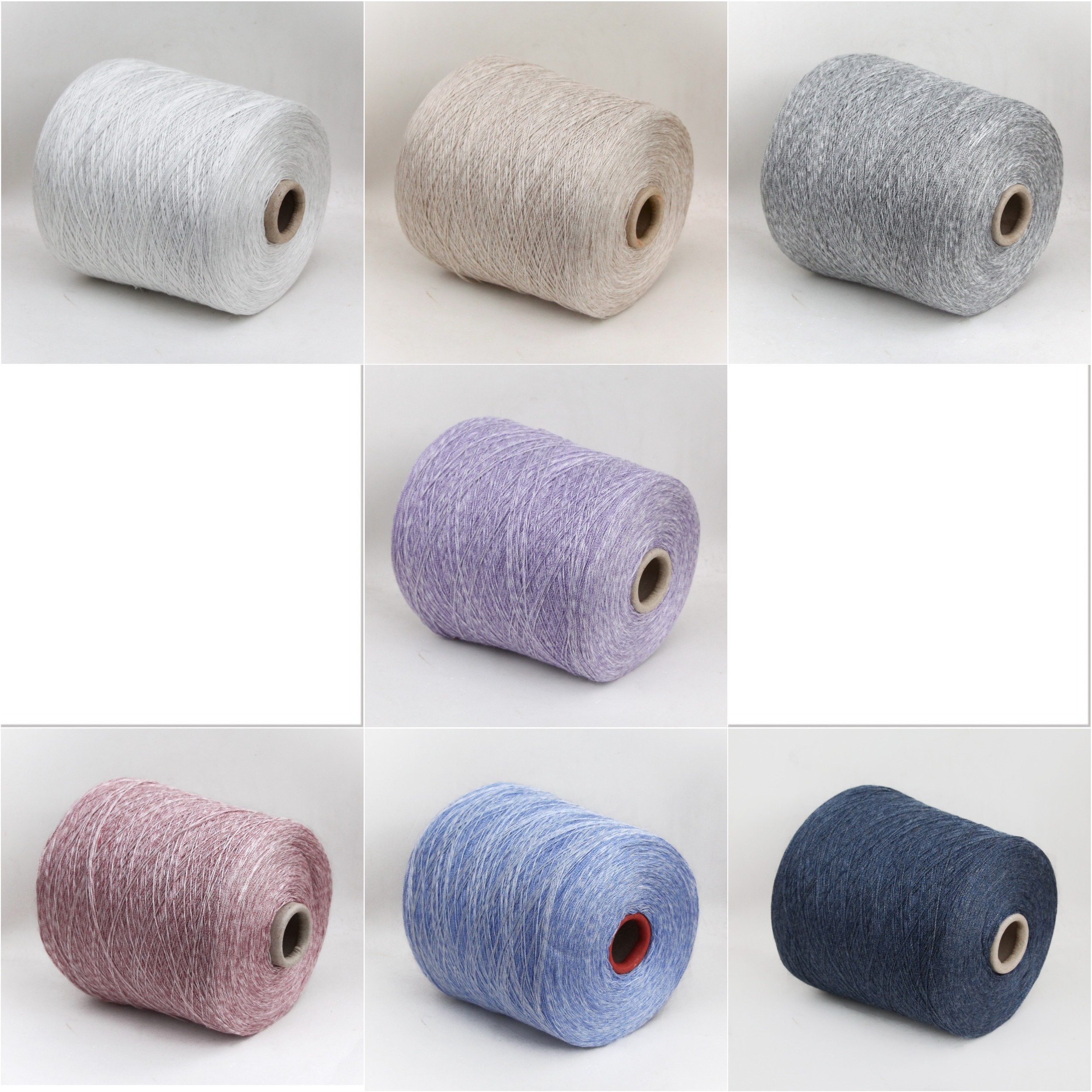 Silk / cotton / bamboo viscose yarn on cone, lace weight yarn for knitting,  weaving and crochet, per 100g