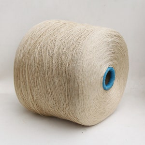 100% linen yarn on cone, lace weight yarn for knitting, weaving and crochet, per 100g