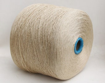 100% linen yarn on cone, lace weight yarn for knitting, weaving and crochet, per 100g