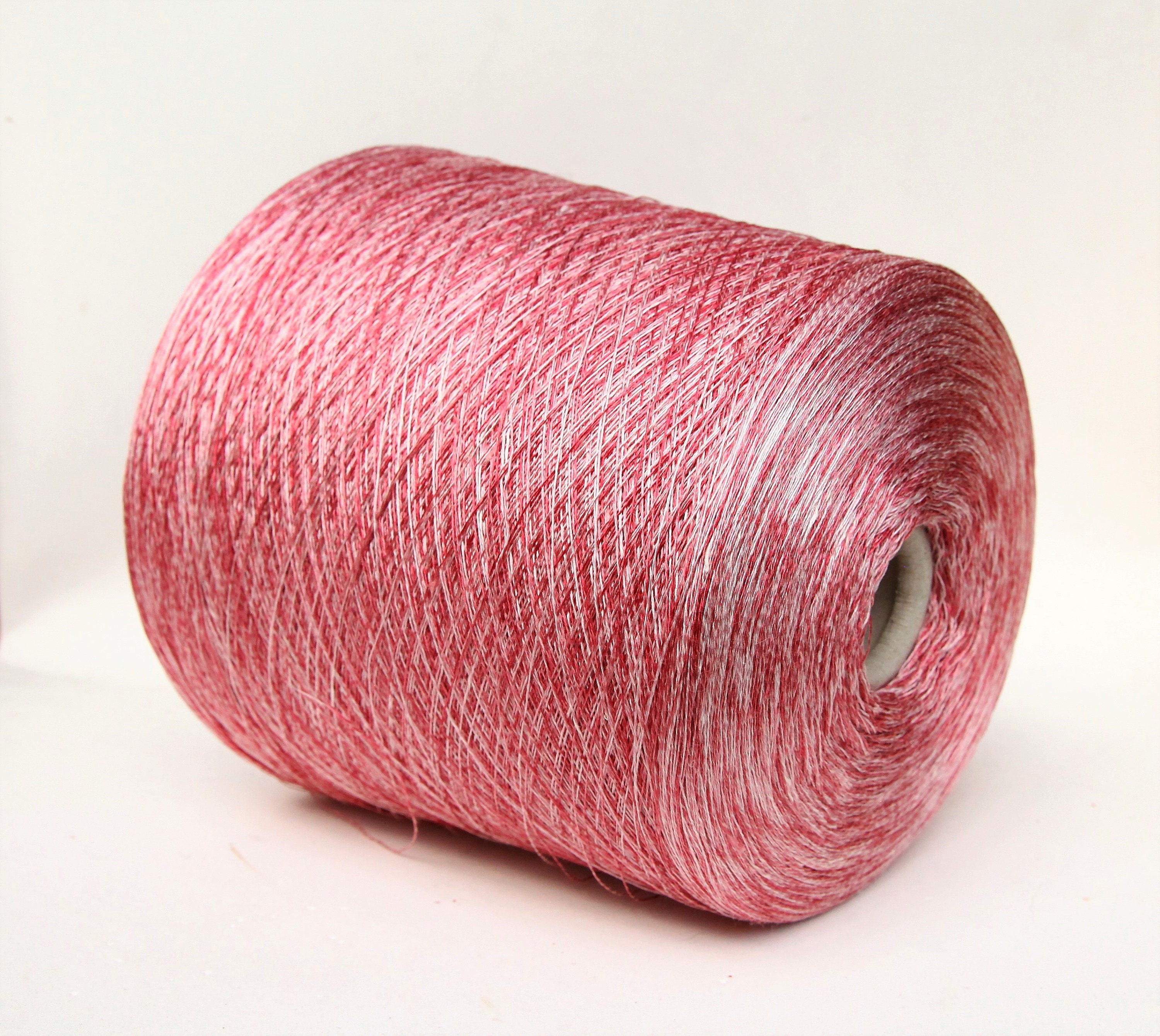 Silk/linen variegated yarn on cone, lace weight yarn for knitting, weaving  and crochet, per 100g