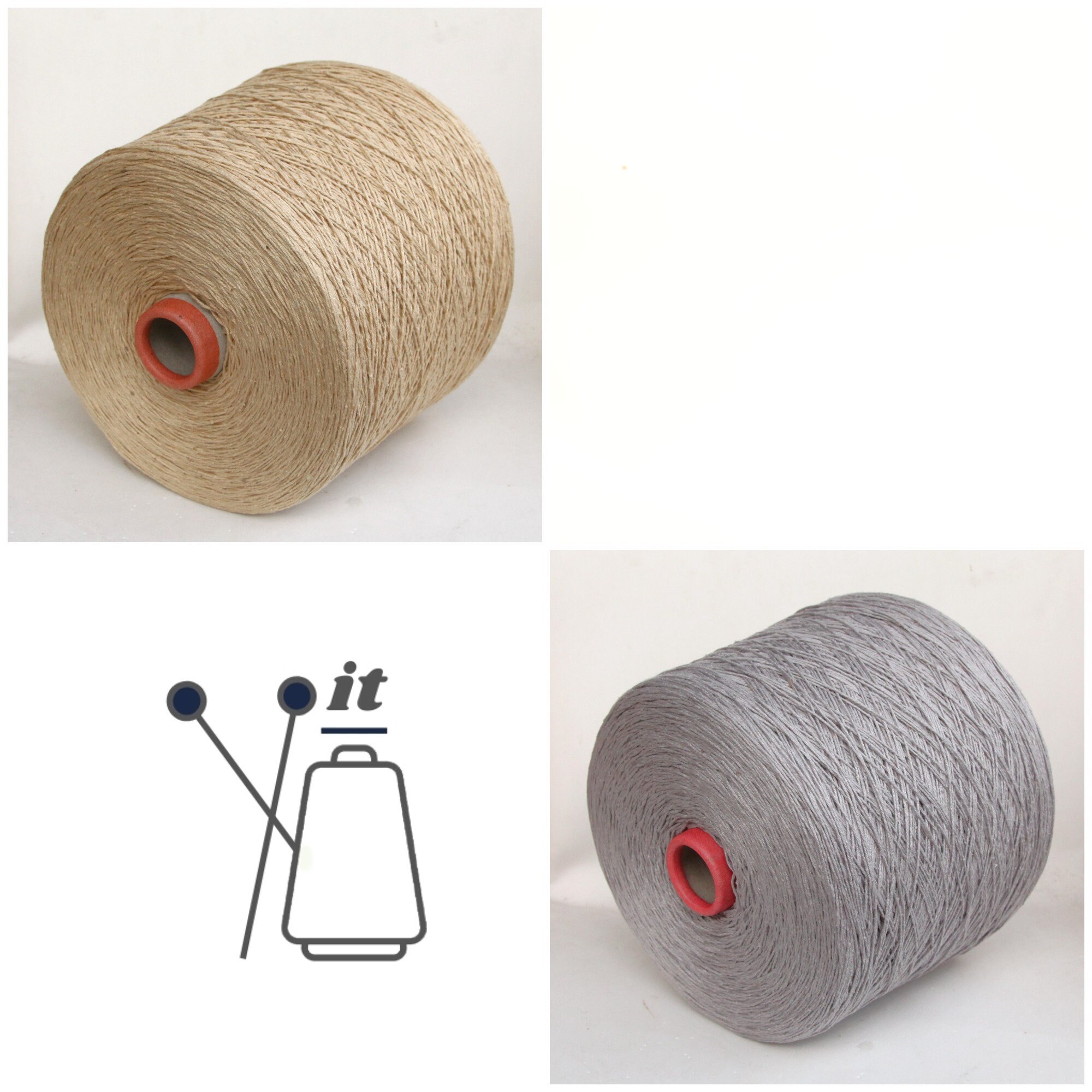 1kg cone of 100 bourette silk yarn on cone, italian noil silk, lace