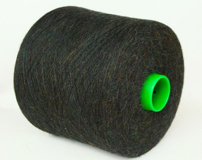 100% suri alpaca yarn on cone, lace weight yarn for knitting, weaving and crochet, per 100g