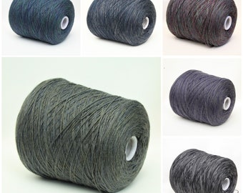 100% wool merino yarn on cone, space dyed yarn, variegated sock yarn, sport weight yarn for knitting, weaving and crochet, per 100g