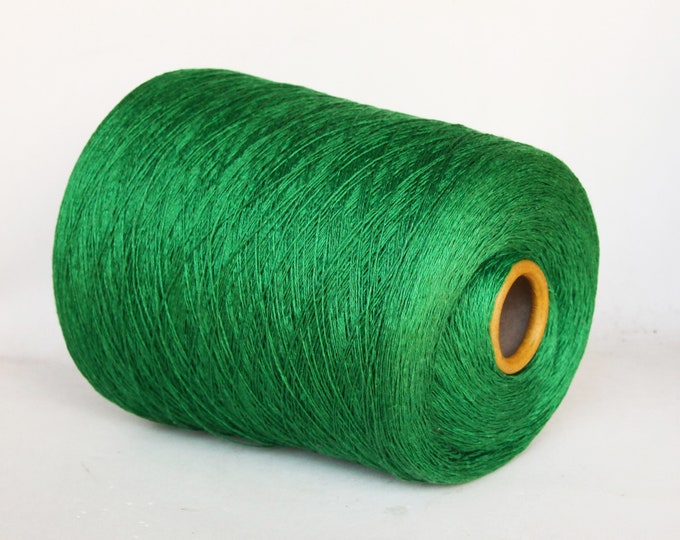 100% linen yarn on cone, lace weight yarn for knitting, weaving and crochet, per 100g