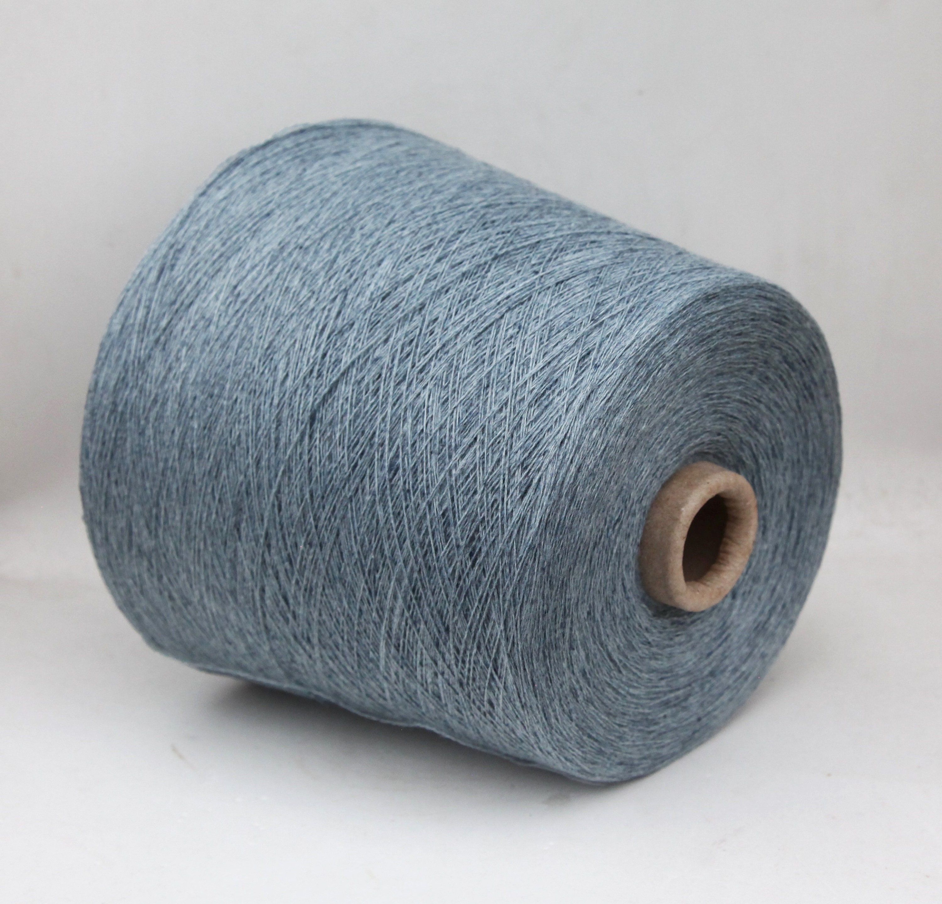 1kg cone of Cashmere / cotton / wool merino yarn on cone, lace weight