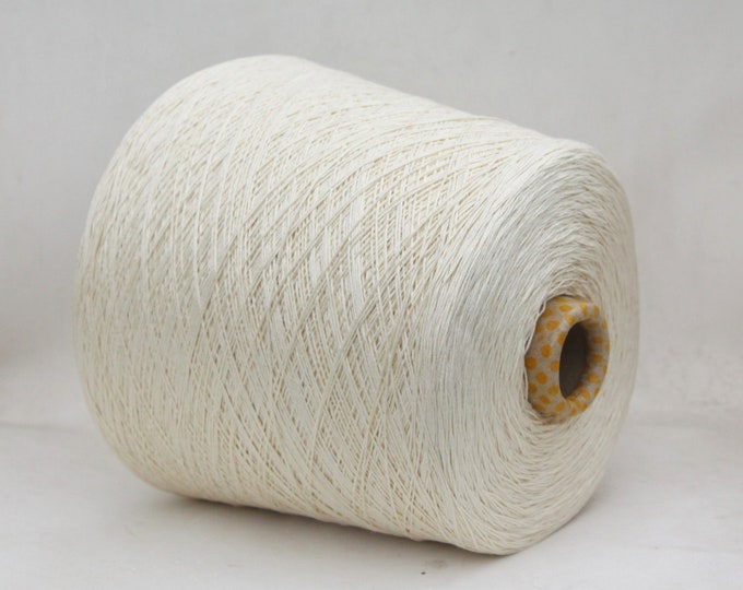 Cashmere / silk undyed yarn on cone, undyed lace weight yarn for knitting, weaving and crochet, per 100g