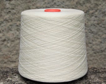 Cashmere / silk undyed yarn on cone, undyed lace weight yarn for knitting, weaving and crochet, per 100g